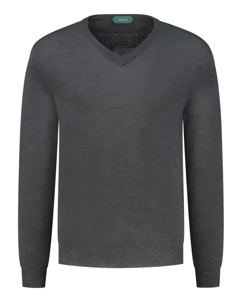 Zanone Pullover mit V-Ausschnitt - Grau Grau