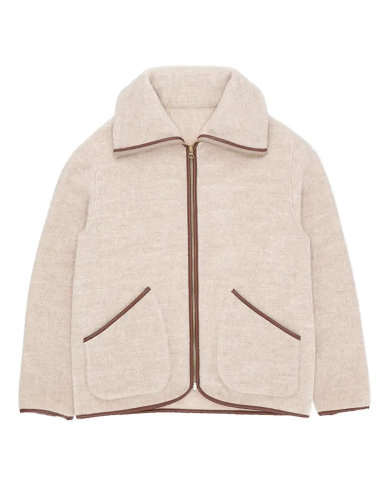 Fortela full-zip jacket - Nude Nude