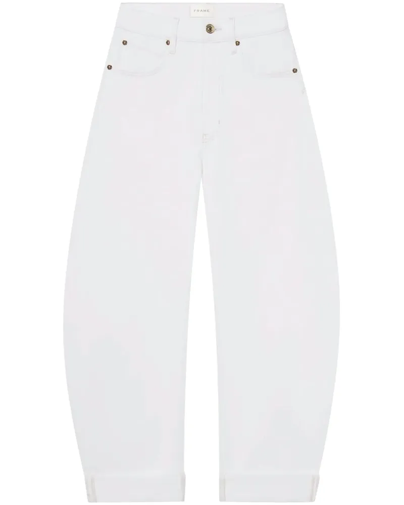 Frame Denim Jeans mit weitem Bein - Weiß Weiß