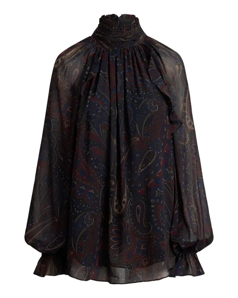 Ralph Lauren Bluse mit Paisley-Print - Blau Blau