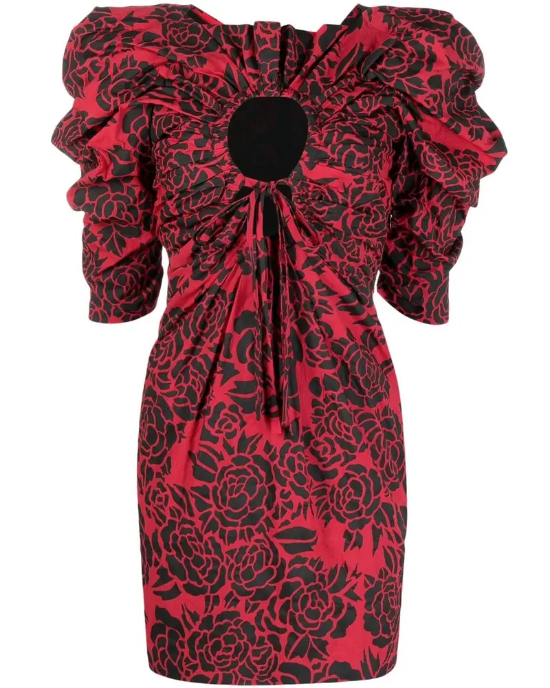 Philosophy Di Lorenzo Serafini Kleid mit Puffärmeln - Rot Rot