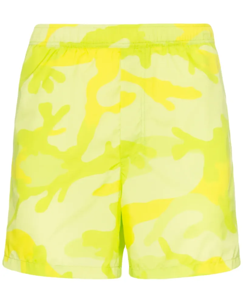 Valentino Garavani Badeshorts mit Camouflage-Print - Grün Grün