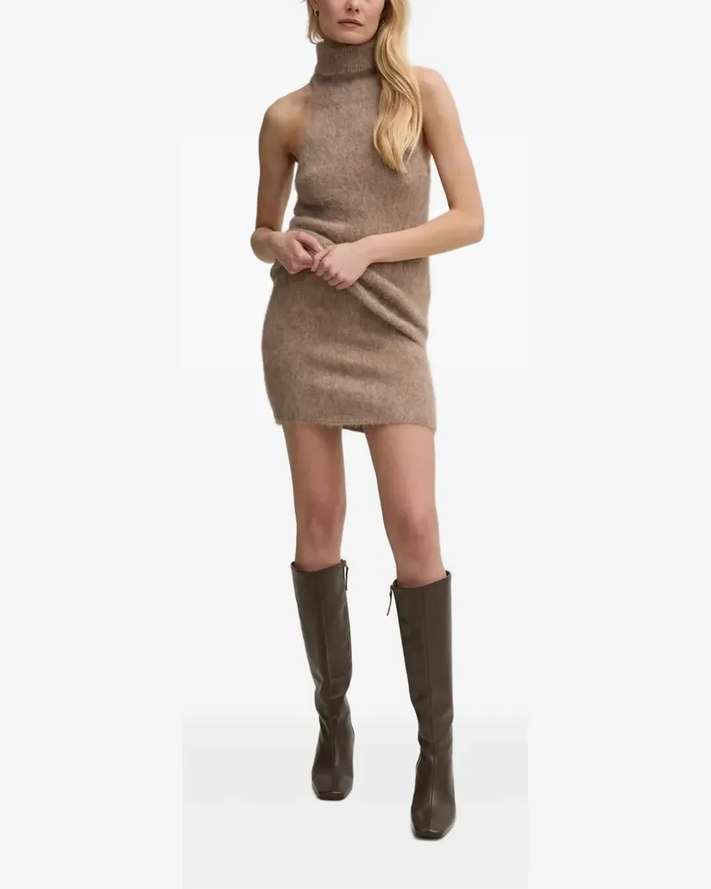 Gestuz Minikleid mit Rollkragen - Nude Nude
