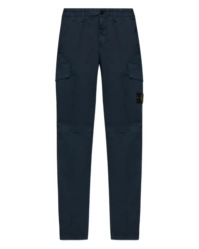 Stone Island Cargohose aus Baumwolltwill - Blau Blau