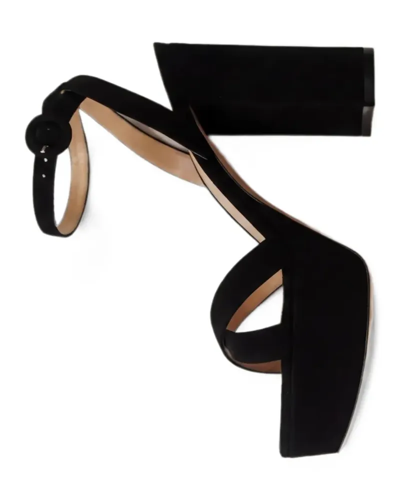 Gianvito Rossi platform buckle-fastening sandals - Schwarz Schwarz