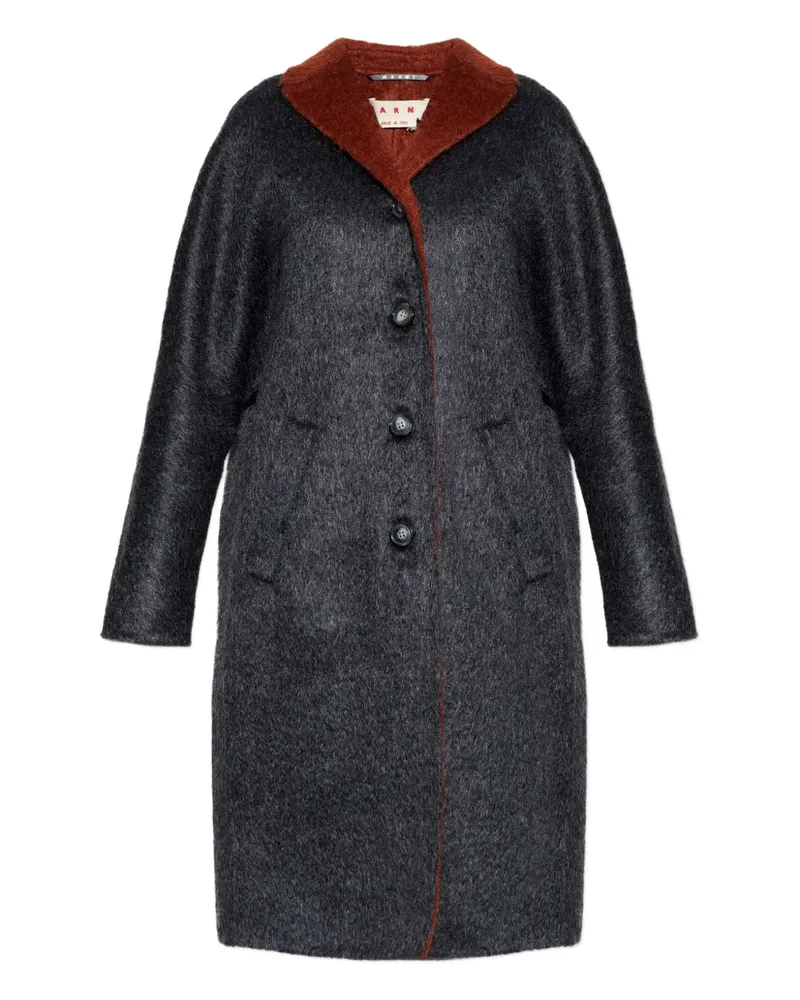 Marni Mantel mit Kontrastdetails - Grau Grau