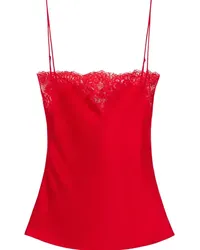 Stella McCartney Top mit Spitze Rot