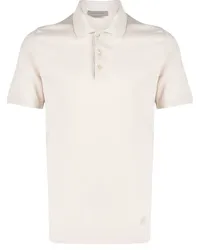 Corneliani Fein gestricktes Poloshirt Nude