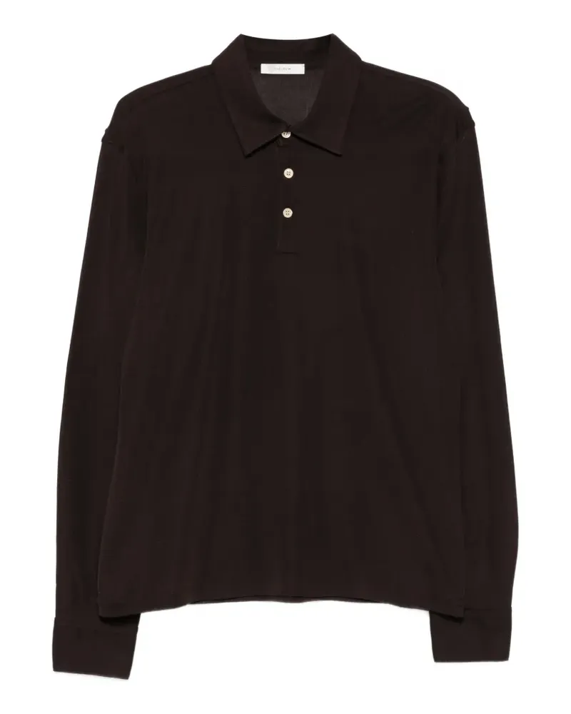 The Row Reyes long-sleeve polo shirt - Braun Braun