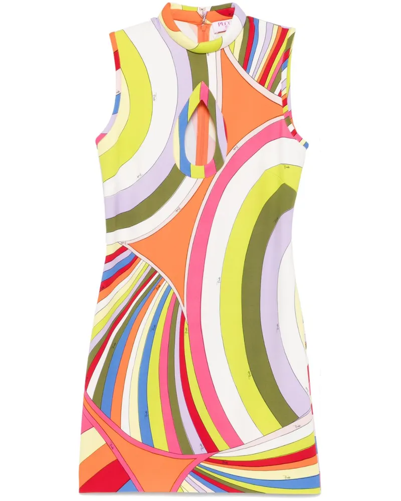 Emilio Pucci Minikleid mit Iride-Print - Orange Orange