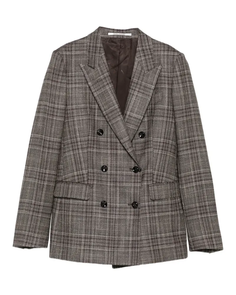 Tagliatore double-breasted Prince of Wales check blazer - Braun Braun