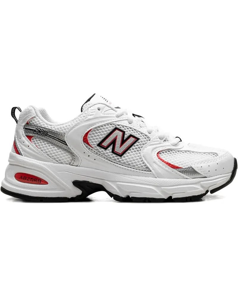 New Balance 530 "White/Blast Red" Sneakers - Weiß Weiß