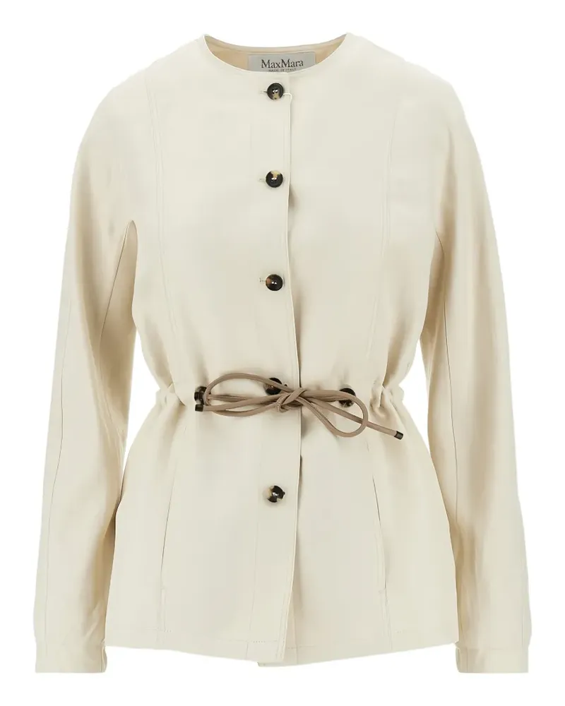Max Mara button drawstring jacket - Nude Nude