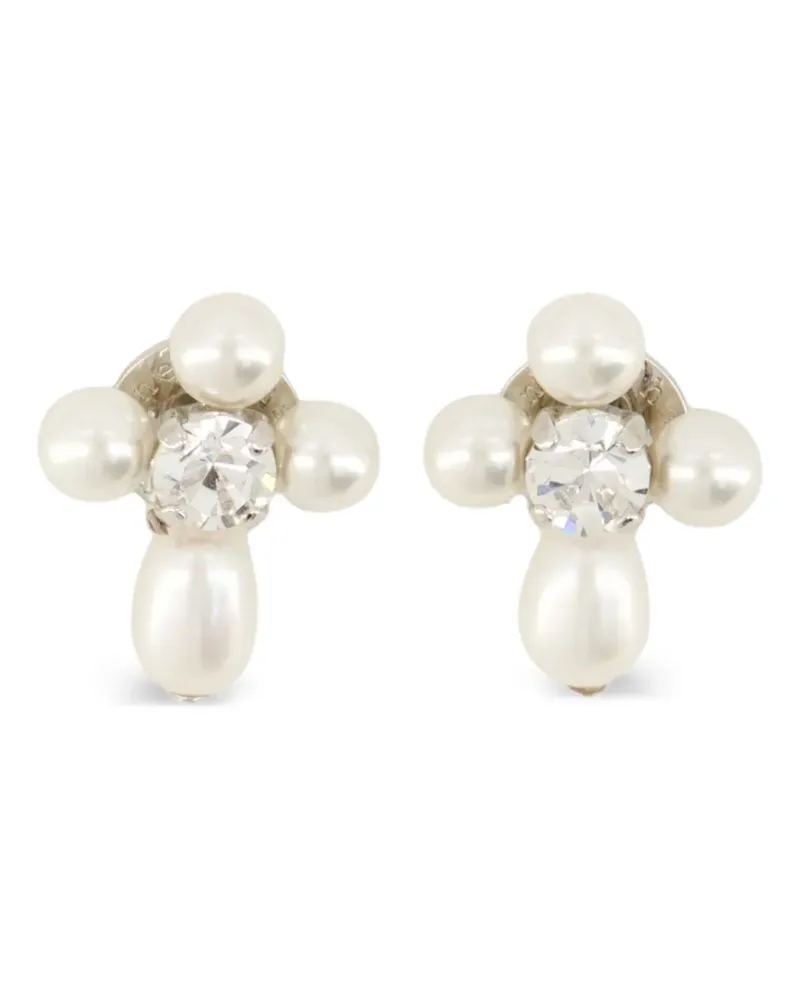 Simone Rocha Creolen mit Perle - Silber Silber