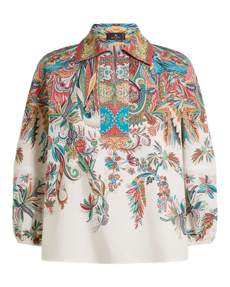 Etro Bluse mit Paisley-Print - Nude Nude