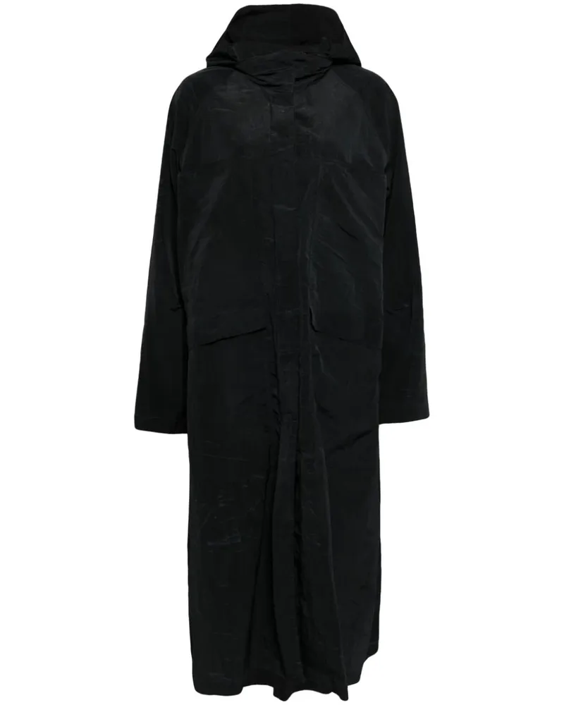 GOEN.J Kapuzenparka aus recyceltem Nylon - Schwarz Schwarz