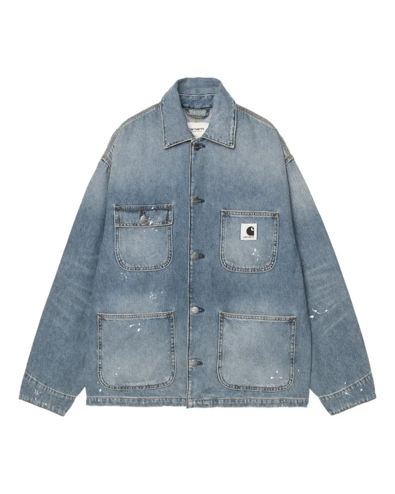Carhartt WIP Jeansjacke mit aufgesetzter Tasche - Blau Blau