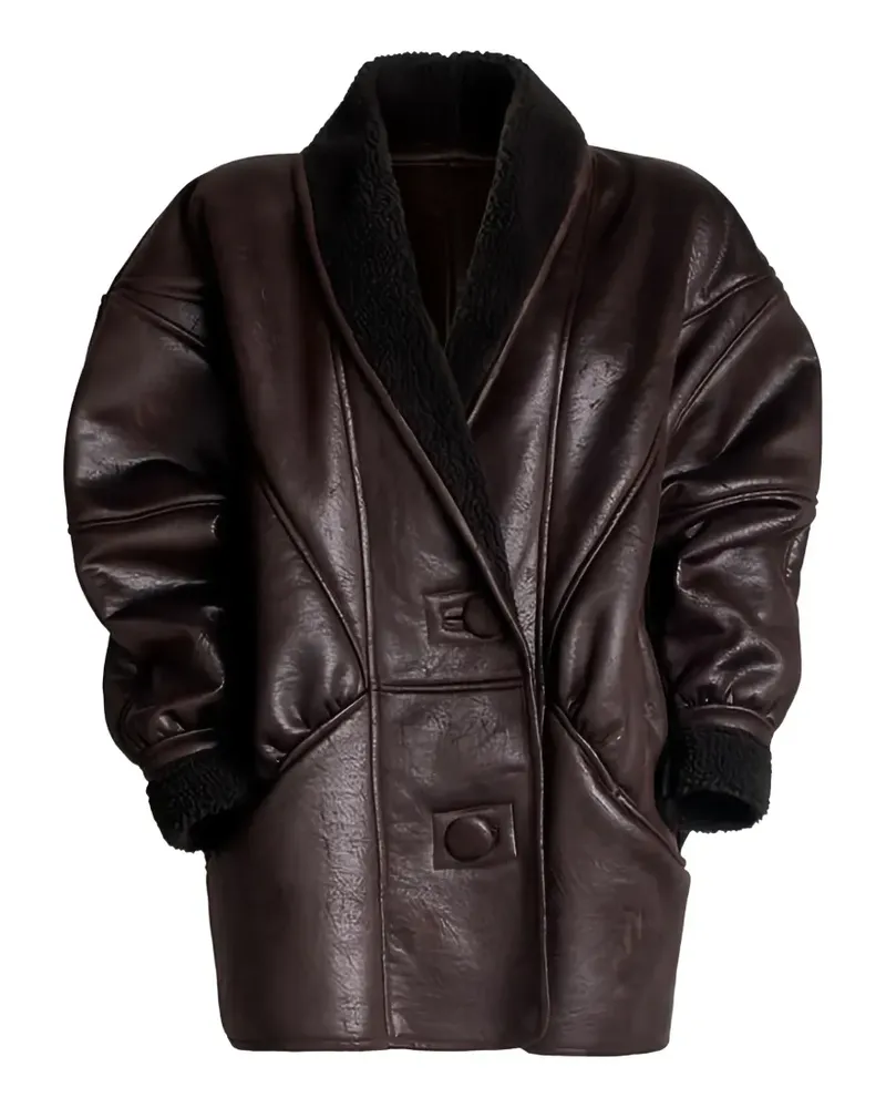 NINEMINUTES The Classic Shearling jacket - Braun Braun