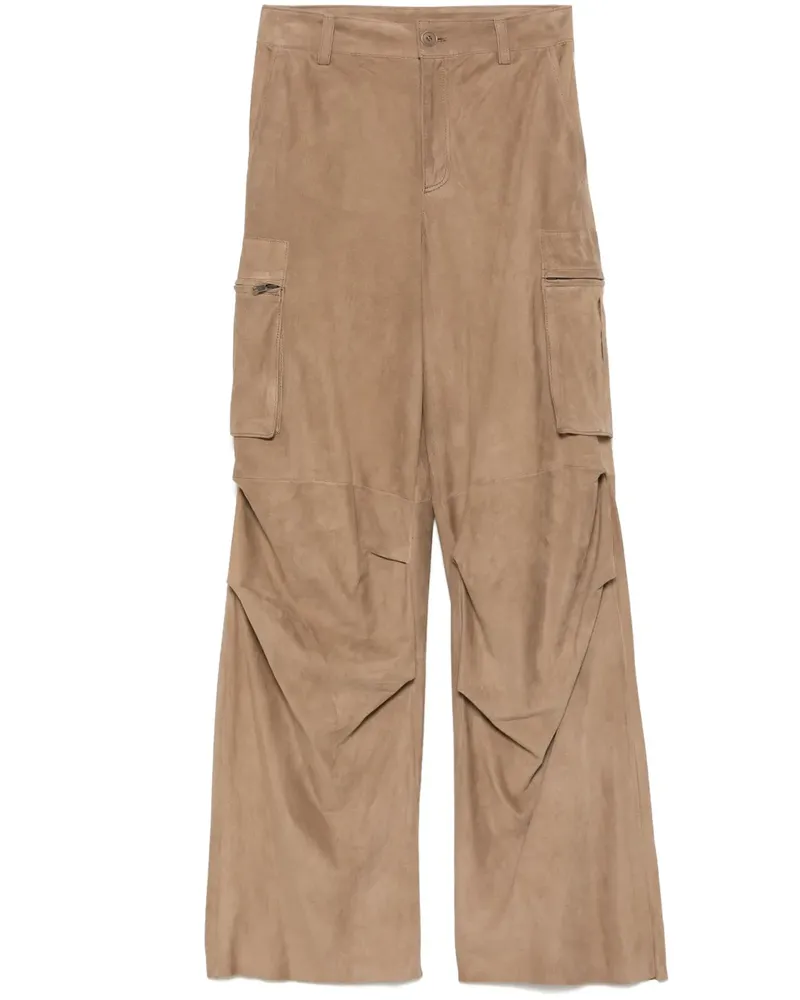 Salvatore Santoro Cargohose aus Wildleder - Nude Nude