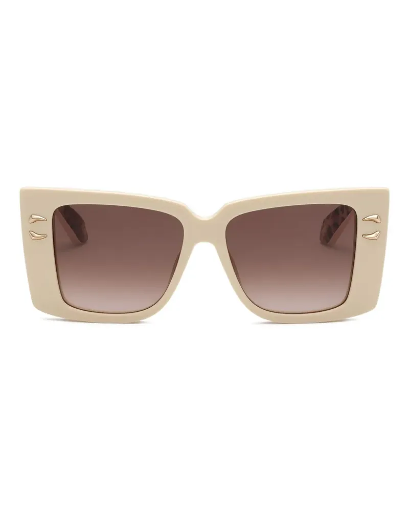 Roberto Cavalli Sonnenbrille mit Oversized-Gestell - Nude Nude