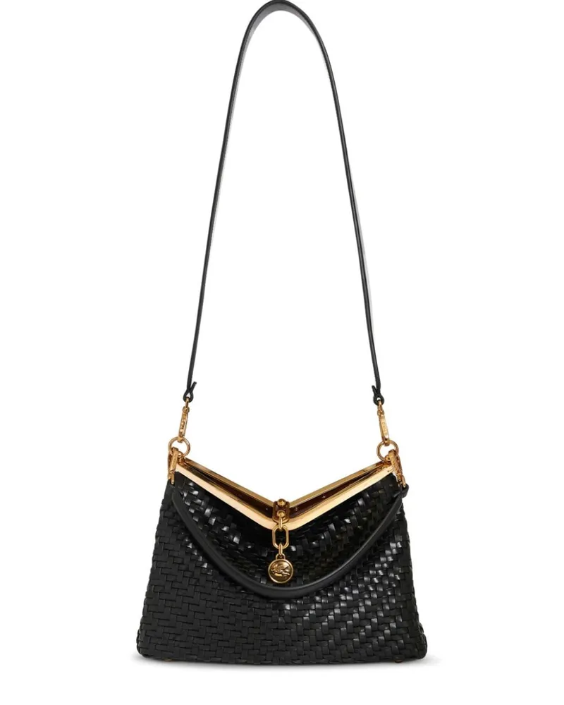 Etro Mittelgroße Vela Schultertasche - Schwarz Schwarz