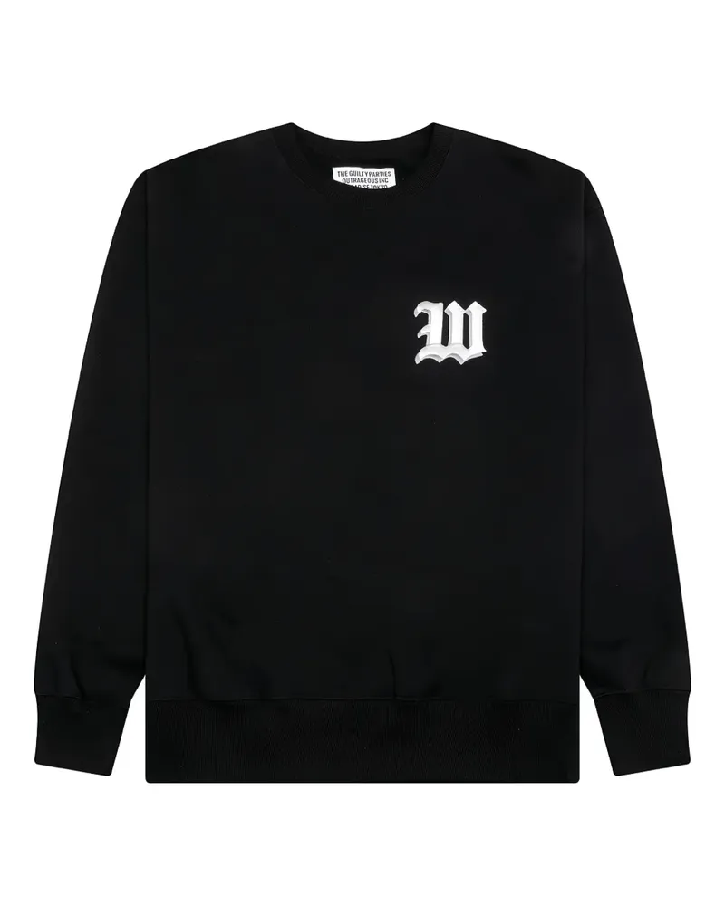 Wacko Maria Besticktes Middle Weight Sweatshirt - Schwarz Schwarz