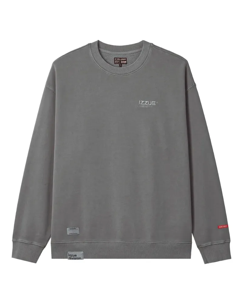 Izzue Sweatshirt mit Logo-Print - Grau Grau