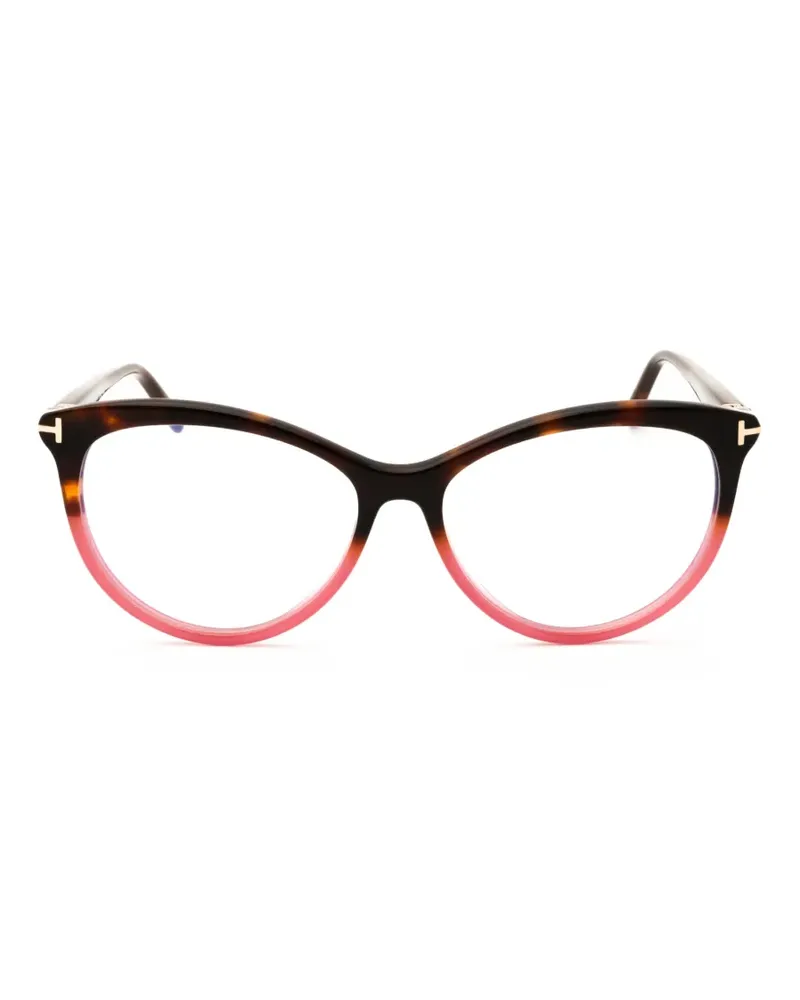 Tom Ford Brille mit Cat-Eye-Gestell - Schwarz Schwarz