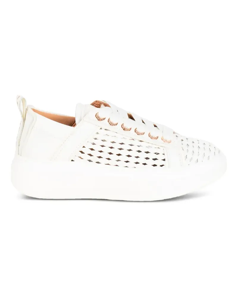Alexander Smith Wembley perforated leather sneakers - Weiß Weiß