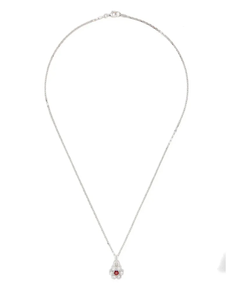 Hatton Labs flower pendant necklace - Silber Silber