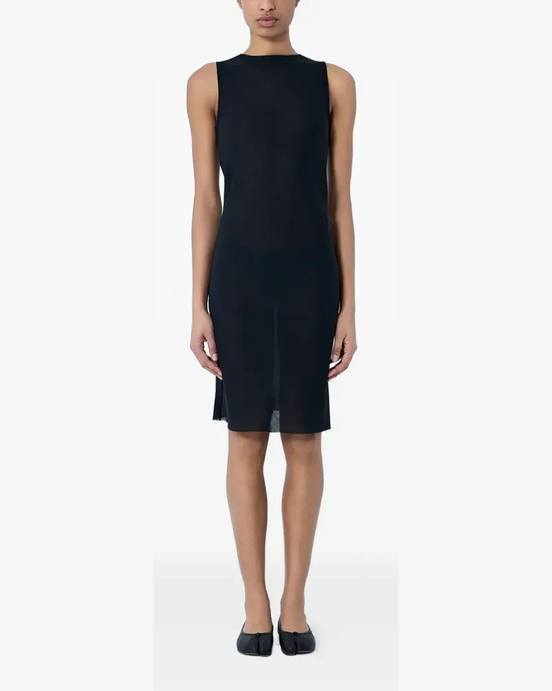 Rier Ärmelloses Midikleid - Schwarz Schwarz