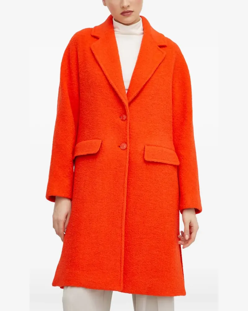 Patrizia Pepe buttoned flap pocket coat - Orange Orange