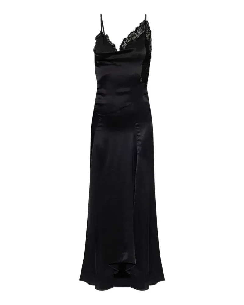 Isabel Marant lace-trim Aloise dress - Schwarz Schwarz