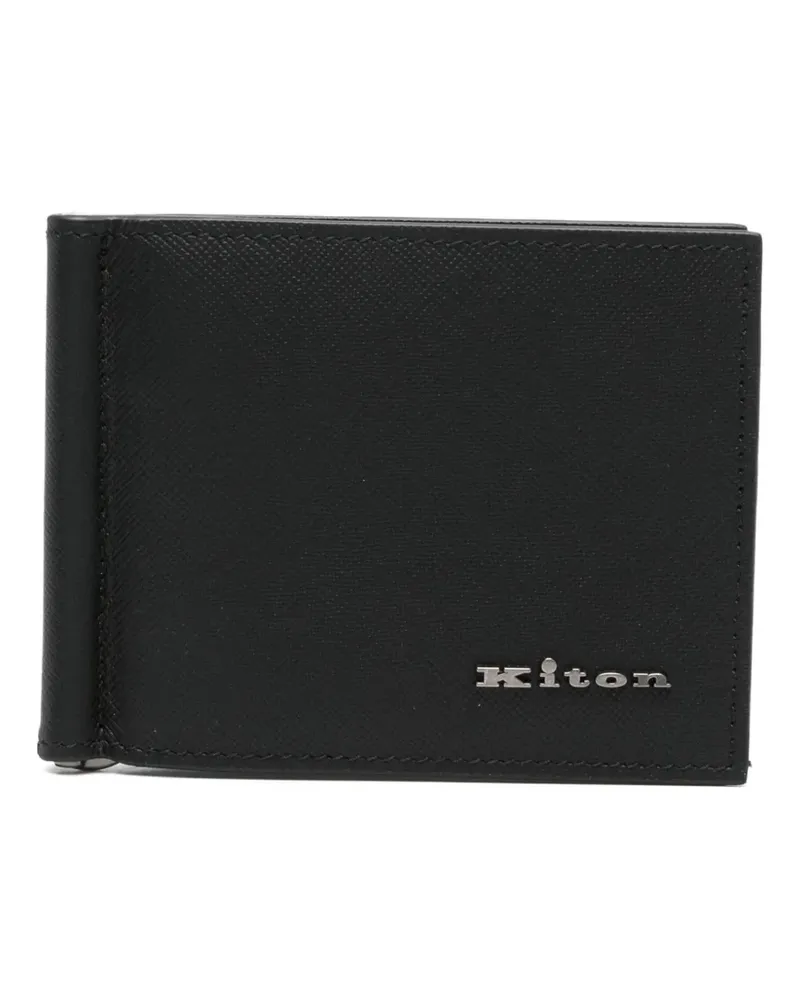 Kiton Klassisches Portemonnaie - Schwarz Schwarz