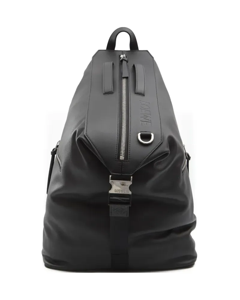 Loewe Convertible leather backpack - Schwarz Schwarz