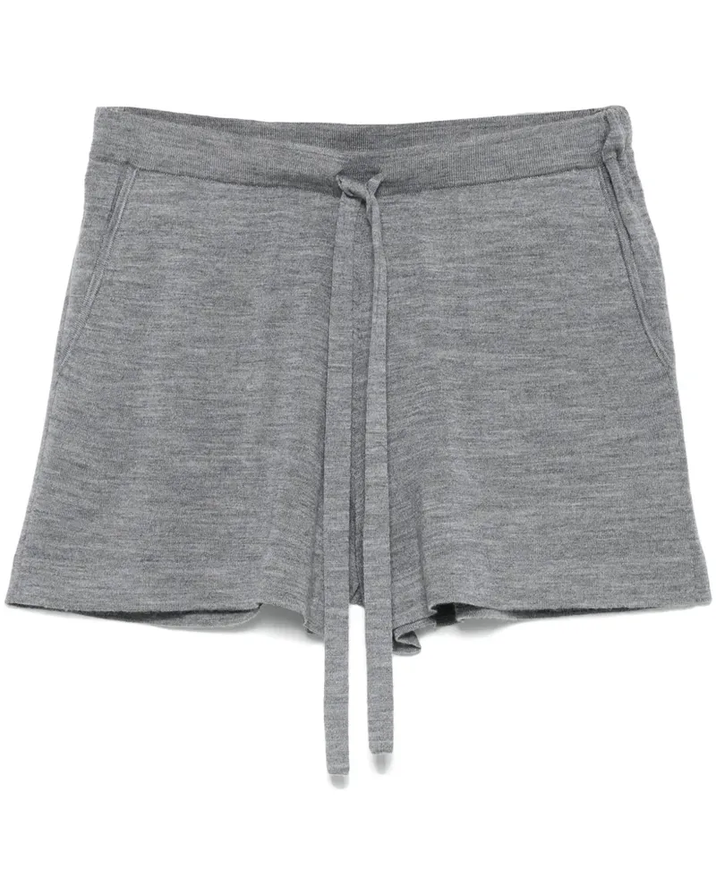 P.A.R.O.S.H. P.A.R.O H. Fein gestrickte Shorts - Grau Grau