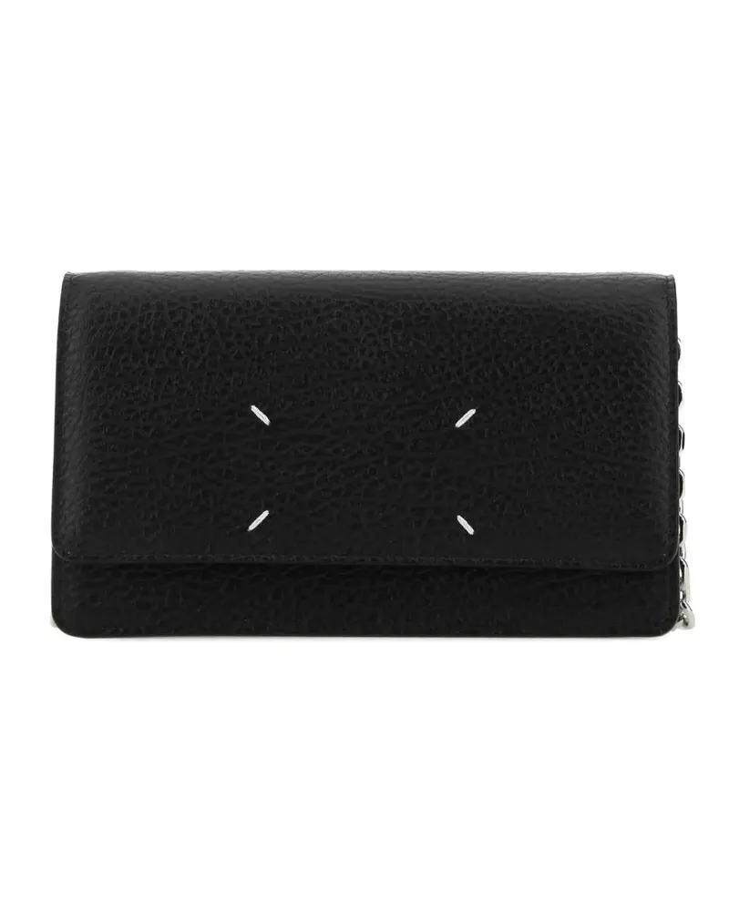 Maison Margiela four-stitches leather wallet - Schwarz Schwarz