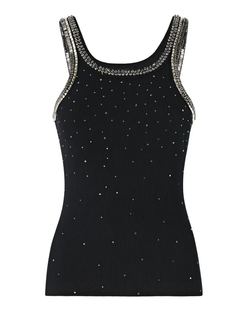 Pinko Top mit Schmucksteinen - Schwarz Schwarz