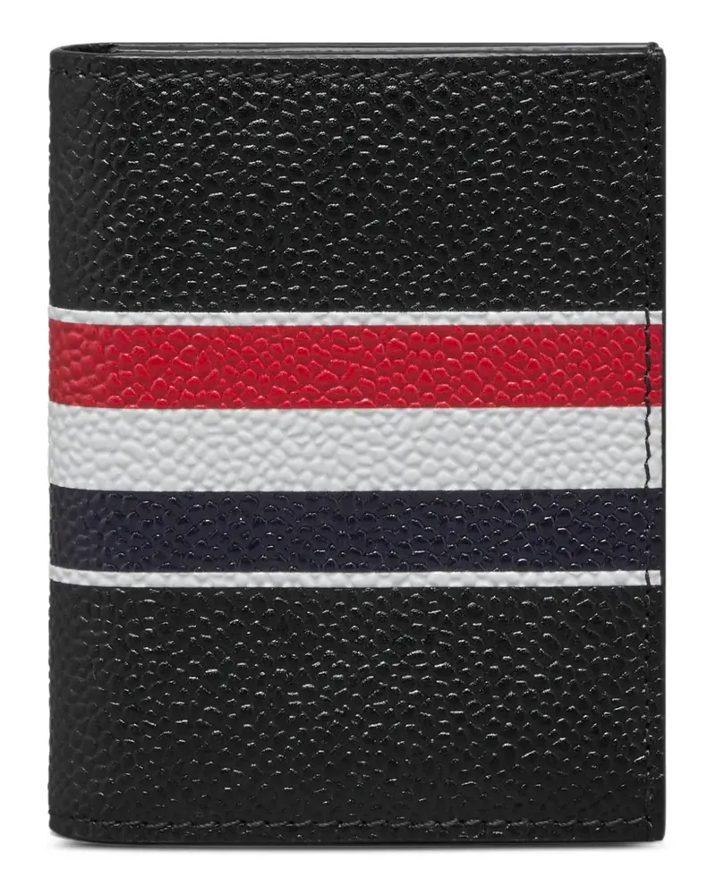 Thom Browne Portemonnaie mit RWB-Streifen - Schwarz Schwarz