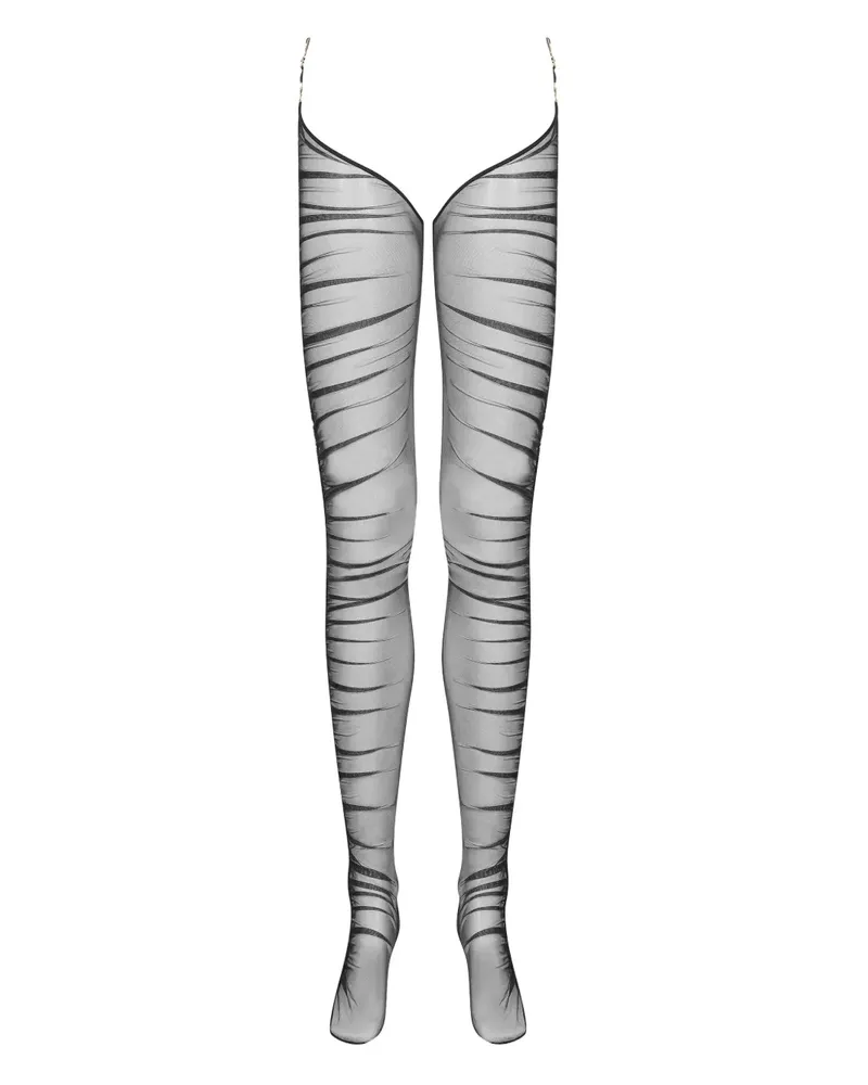 Maison Close Nuit Fauve Strümpfe - Schwarz Schwarz