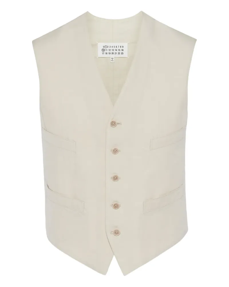 Maison Margiela Weste mit geknöpften Taschen - Nude Nude