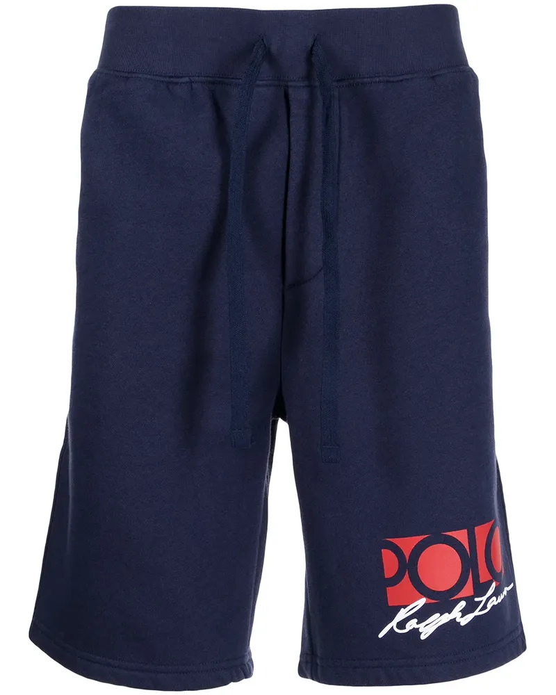 Ralph Lauren Joggingshorts mit Logo-Print - Blau Blau