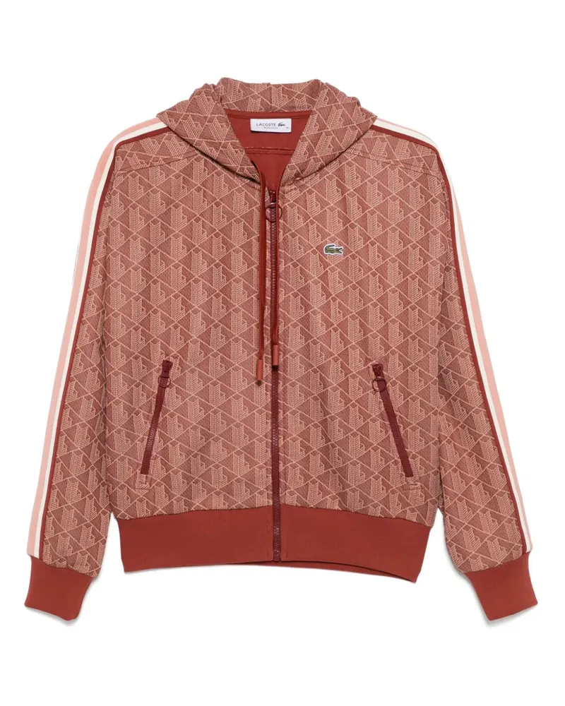 Lacoste Hoodie mit Print - Braun Braun