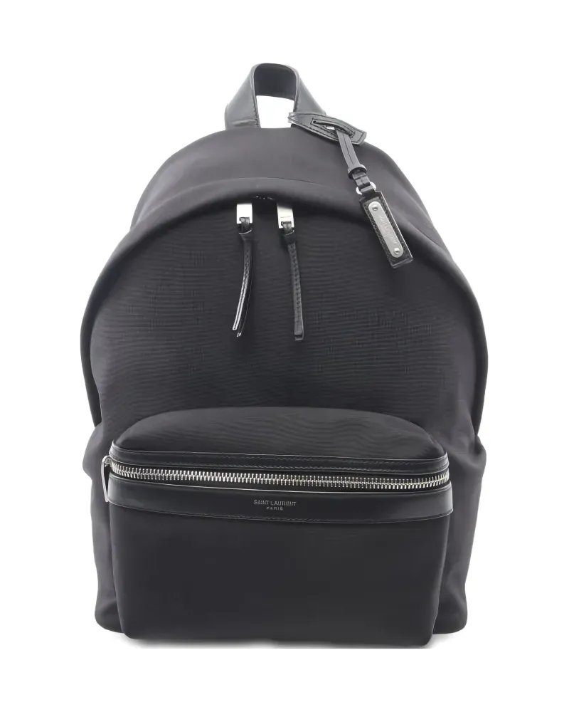 Saint Laurent Mini City' Rucksack - Schwarz Schwarz