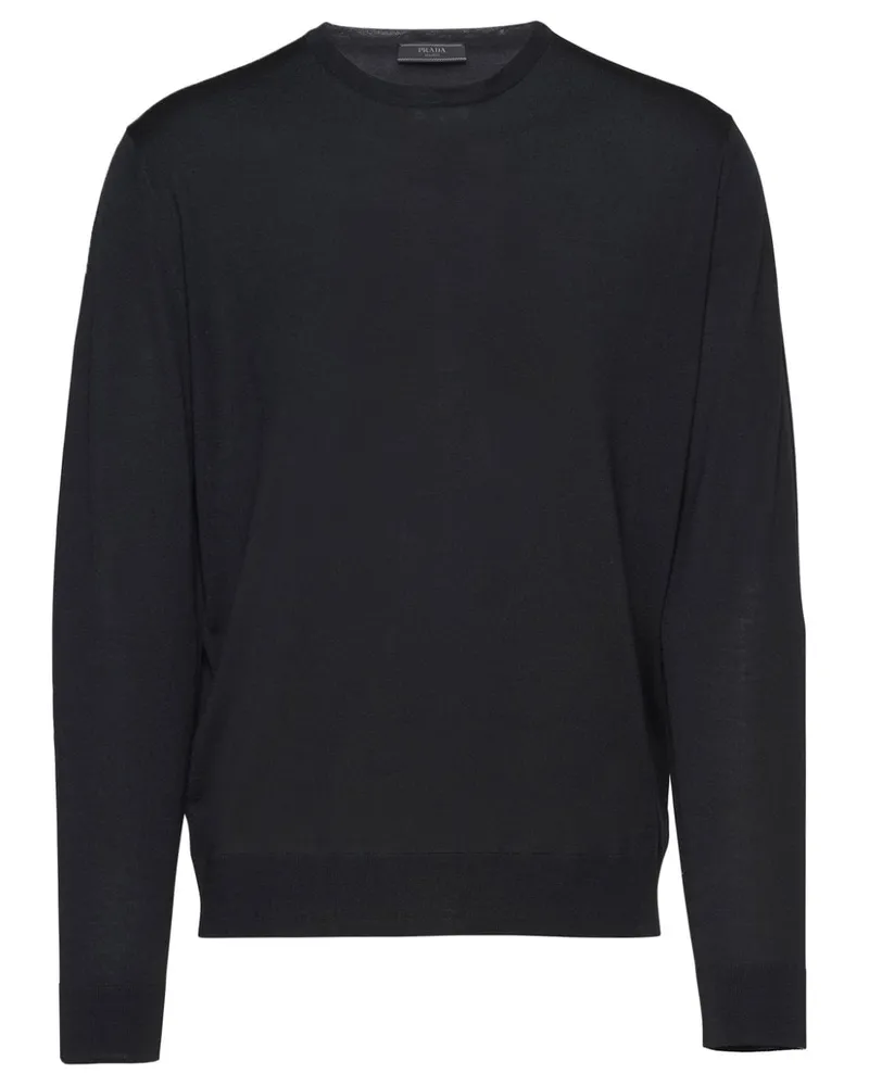 Prada Pullover mit rundem Ausschnitt - Schwarz Schwarz