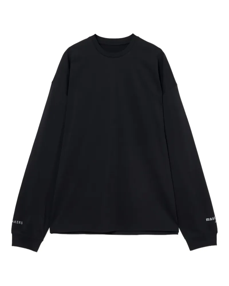 Mastermind Japan Kastiges T-Shirt mit Logo - Schwarz Schwarz