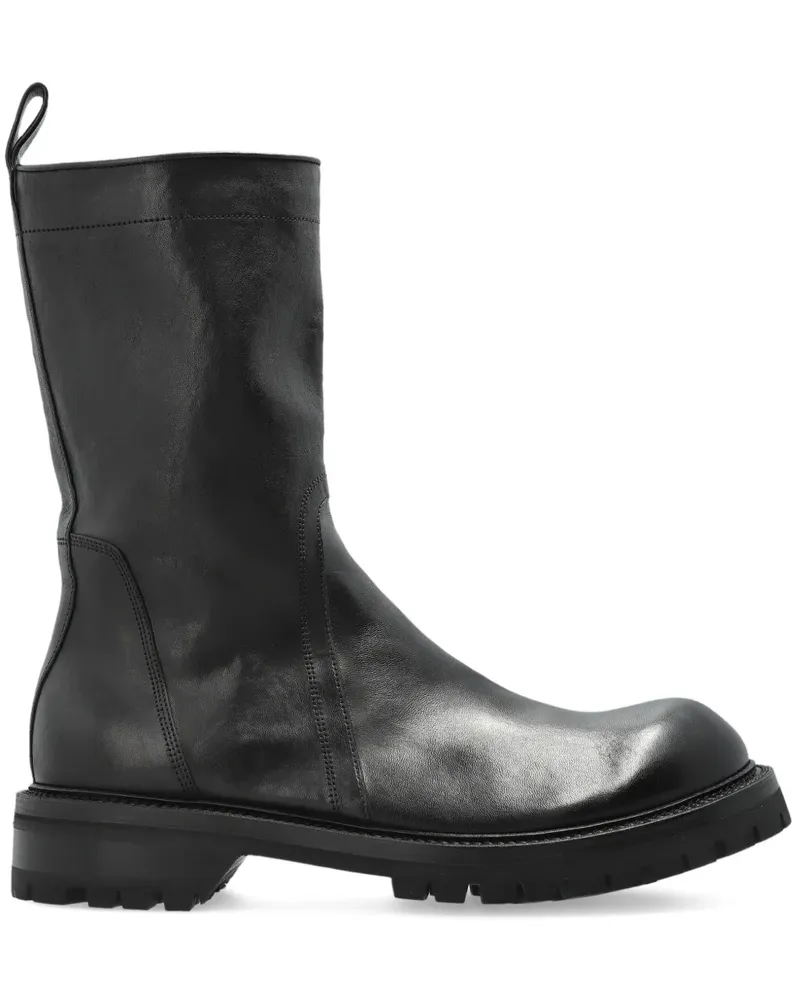 Rick Owens Concordians Army Creeper Stiefel mit Reißverschluss - Schwarz Schwarz
