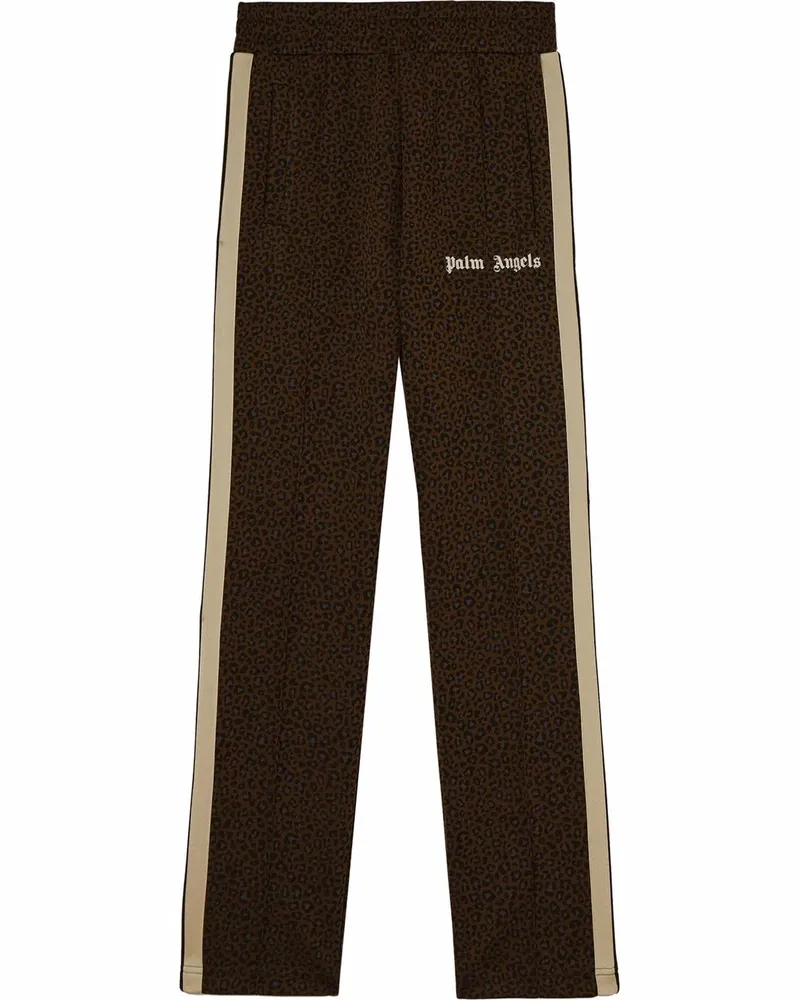 Palm Angels Jogginghose mit Leo-Muster - Braun Braun