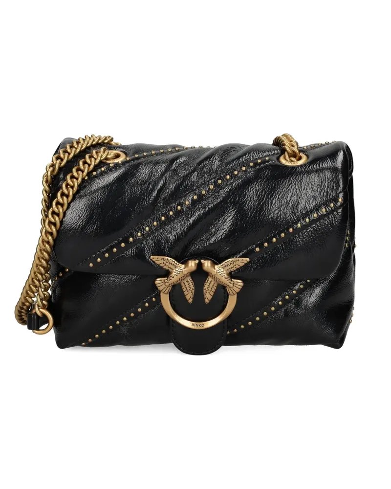 Pinko Schultertasche mit Nieten - Schwarz Schwarz