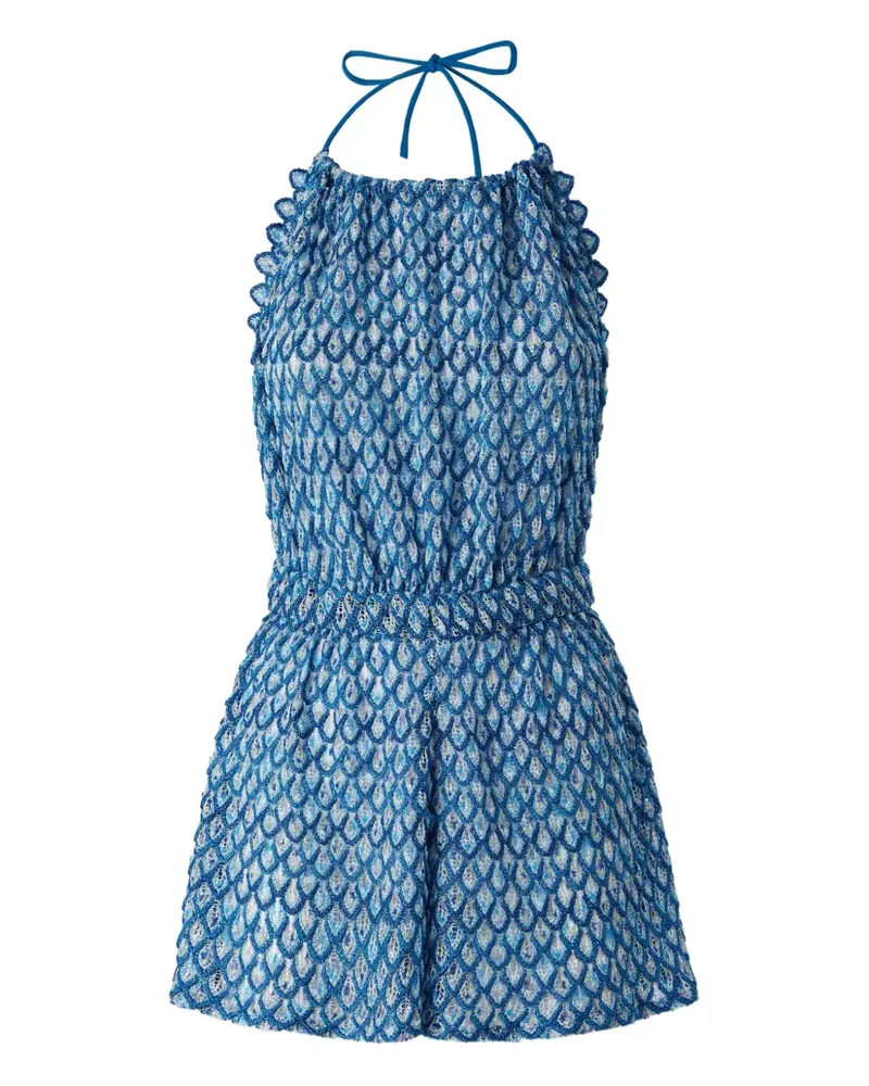 Missoni Playsuit mit Neckholder - Blau Blau